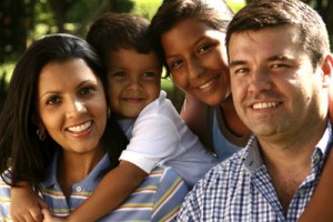 Latino family